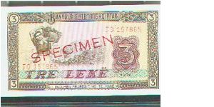 Specimen Note Banknote
