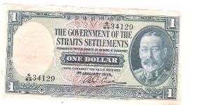 THE GOVERNMENT OF THE STRAITS SETTLEMENTS Banknote
