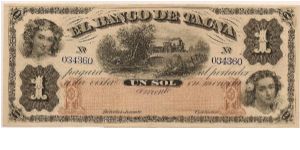 Un Sol El Banco De Tacna Banknote