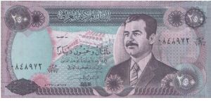 INVEST NOW!

250 Dinars Dated 1994, Central Bank of Iraq

Obverse:Saddam Hussein

Reverse:Liberty Monument

WHIILE STOCK LAST! Banknote