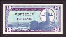 $0.10 MPC
series 681

obv: USS Thomas A. Edison (SSBN-610, Ethan Allen Class)

rev: Major Edward White (First US Space Walk) Banknote