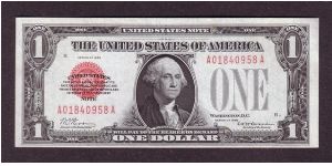 $1 Legal Tender

United States Note

obv: George Washington, (Army General, President 1789-1797)

rev: Denomination Banknote
