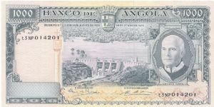 Américo Tomás e Barragem das Mabubas Banknote