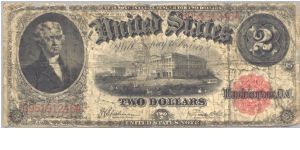 $2 United States Note. Signatures Speelman-White Banknote