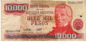 Denominacion: 10.000 Pesos Banknote