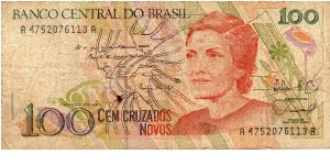 Denominacion: 100 Cruzeiros Banknote