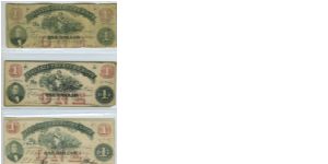 3 Virginia treasury notes, top in worse condition, middle okay, while the bottom is an near Unc example. Banknote