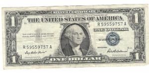 USA Silver Certificate
Priest /Anderson Banknote