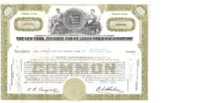 THE NEW YORK, CHICAGO, AND ST.LOUIS RAILROAD COMPANY STOCK CERTIFICATE
FOR 100 SHARES

PRINTED BY THE COLUMBIAN BANK NOTE COMPANY

# H64548 Banknote