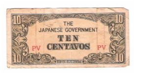 JAPANESES INVASION MONEY
10 CENTAVOS
PICK #104
1 OF 4 TOTAL Banknote