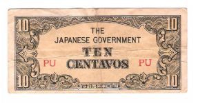 JAPANESES INVASION MONEY
10 CENTAVOS
PICK #104
3 OF 4 TOTAL

(PU) Banknote