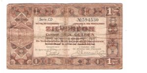 SERIES CD
1938
1 GULDEN Banknote