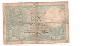FRANCE
10 FRANCS

132
K.75042

1876034132 Banknote