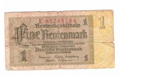 GERMANY
1 MARK

E.88288784
2 OF 10 Banknote