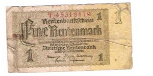 GERMANY
1 MARK
1937
T.45318479
4 OF 10 Banknote