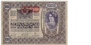 AUSTRIA
1918
10,000-KRONEN
44027 1695 Banknote