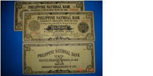 10 Pesos
Obverse: PNB Seal at right, Issuer at Left 
Reverse: Philippine National Bank & Date Issued
Issuer: Cebu Currency Committee Banknote