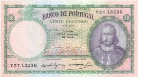 D. António Luiz de Menezes Banknote