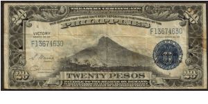 p98a 20 Peso Victory Note Banknote