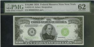 Always buying High Denomination Notes. Please offer!!

US$10,000 dollars

Federal Reserve Note, New York

S/N:B00002256A

Bid Via Email Banknote