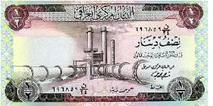 BEWARE OF FAKE NOTE!

1/2 Dinar dated 1973

Obverse: Cement factory

Reverse: Minaret

BID VIA EMAIL Banknote