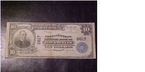 FR 616 Lyons-Roberts issued by the Farmers and Merchants National Bank of Los Angeles, dated January 10, 1903. Banknote