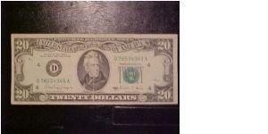 1988 A FR 2076-D Villalpando-Brady Banknote
