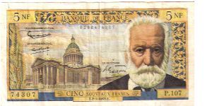 5 Nouveaux Francs

Watermark - Gentleman on Obverse Banknote