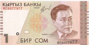 1 Som

(Abdilas Maldibayev on Obverse; Musical instruments on Reverse)

Watermark- Abdilas Maldibayev Banknote