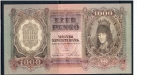 P-116 1000 pengo Banknote