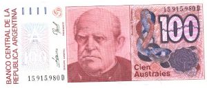 Dark red and purple on multicolour underprint. D. F. Sariento at center. Watermark: Multipul sunbursts Banknote
