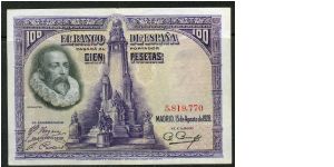 P-76a 100 pesetas Banknote