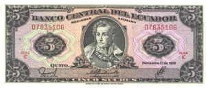 Black on multicolour underprint. Portrait A. J. se Surce at center. Arms on back 26mm wide. Back red-violet. Printer: TDLR Banknote