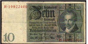10 Mark - pk# 180a Banknote