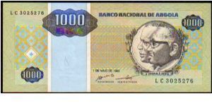 1000 Kwanzas Reajustados - Pk 135 - 01.05.1995 Banknote