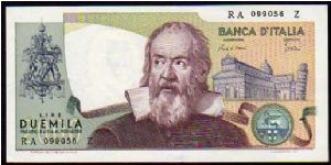 2000 Lire
Pk 103c Banknote