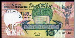 10 Rupees/Roupi__
pk# 32 Banknote