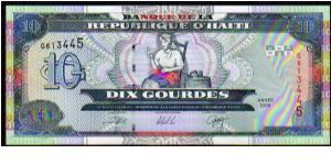10 Gourdes

Pk 265 Banknote