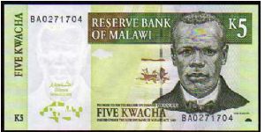 5 Kwacha
Pk 42 Banknote