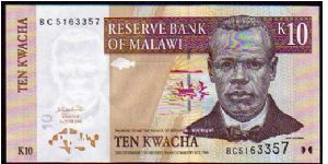 10 Kwacha
Pk 43 Banknote