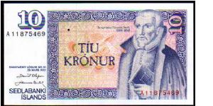 10 Kronur
Pk 48 Banknote