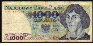 1000 Zlotych
Pk 146c Banknote