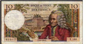 10 Francs

Pk 147 a
==================
03-June-1965
================== Banknote