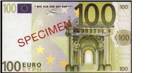 (European Union)

100 Euro
Pk NL

(Specimen) Banknote