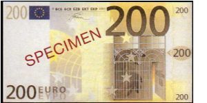 (European Union)

200 Euro
Pk NL

(Specimen) Banknote