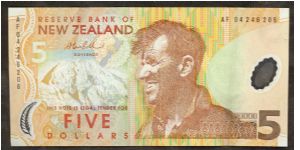 New Zealand $5 (Five Dollar) 1999 P185 Banknote