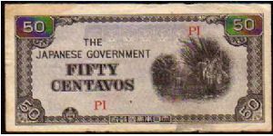 50 Centavos

Pk 105a
===================
WWII
Japanase Government
=================== Banknote