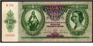 10 Pengo
Pk 100 Banknote