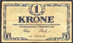 1 Krone

Pk 12 Banknote
