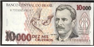 Brazil 10,000 Cruzeiros 1993 P233. Banknote